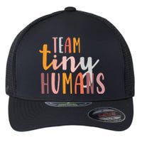 NICU Nurse ICU Neonatal Boho Colorful Retro Team Tiny Humans Flexfit Unipanel Trucker Cap