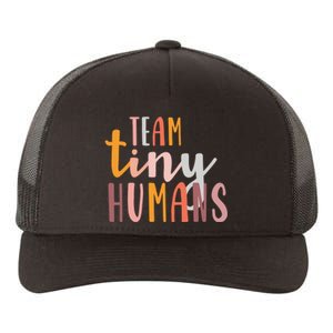 NICU Nurse ICU Neonatal Boho Colorful Retro Team Tiny Humans Yupoong Adult 5-Panel Trucker Hat