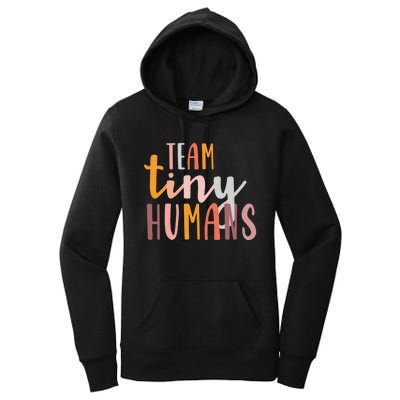 NICU Nurse ICU Neonatal Boho Colorful Retro Team Tiny Humans Women's Pullover Hoodie