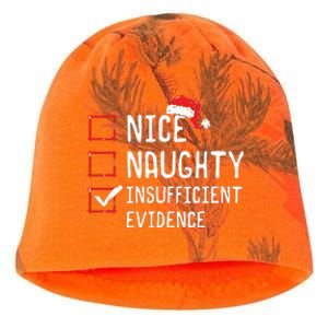 Nice Naughty Insufficient Evidence Christmas List Kati - Camo Knit Beanie