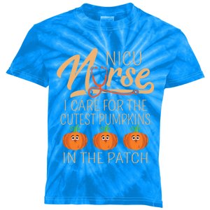 Nicu Nurse I Care For The Cutest Pumpkins In The Patch Gift Kids Tie-Dye T-Shirt