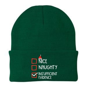 Nice Naughty Insufficient Evidence Christmas Fun Xmas Lawyer Knit Cap Winter Beanie