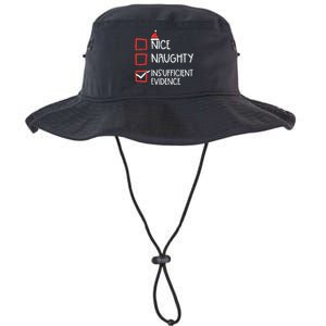 Nice Naughty Insufficient Evidence Christmas Fun Xmas Lawyer Legacy Cool Fit Booney Bucket Hat