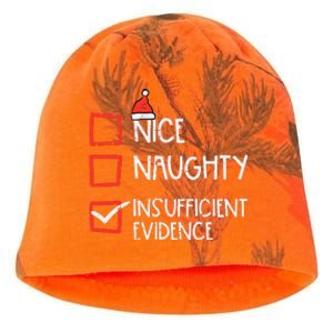 Nice Naughty Insufficient Evidence Christmas Fun Xmas Lawyer Kati - Camo Knit Beanie