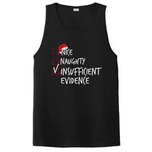 Nice Naughty Insufficient Evidence Christmas List Santa Xmas PosiCharge Competitor Tank