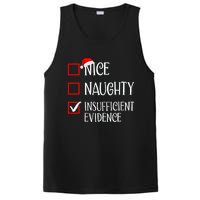 Nice Naughty Insufficient Evidence Funny Christmas List PosiCharge Competitor Tank