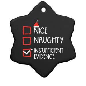 Nice Naughty Insufficient Evidence Christmas Fun Xmas Lawyer Ceramic Star Ornament