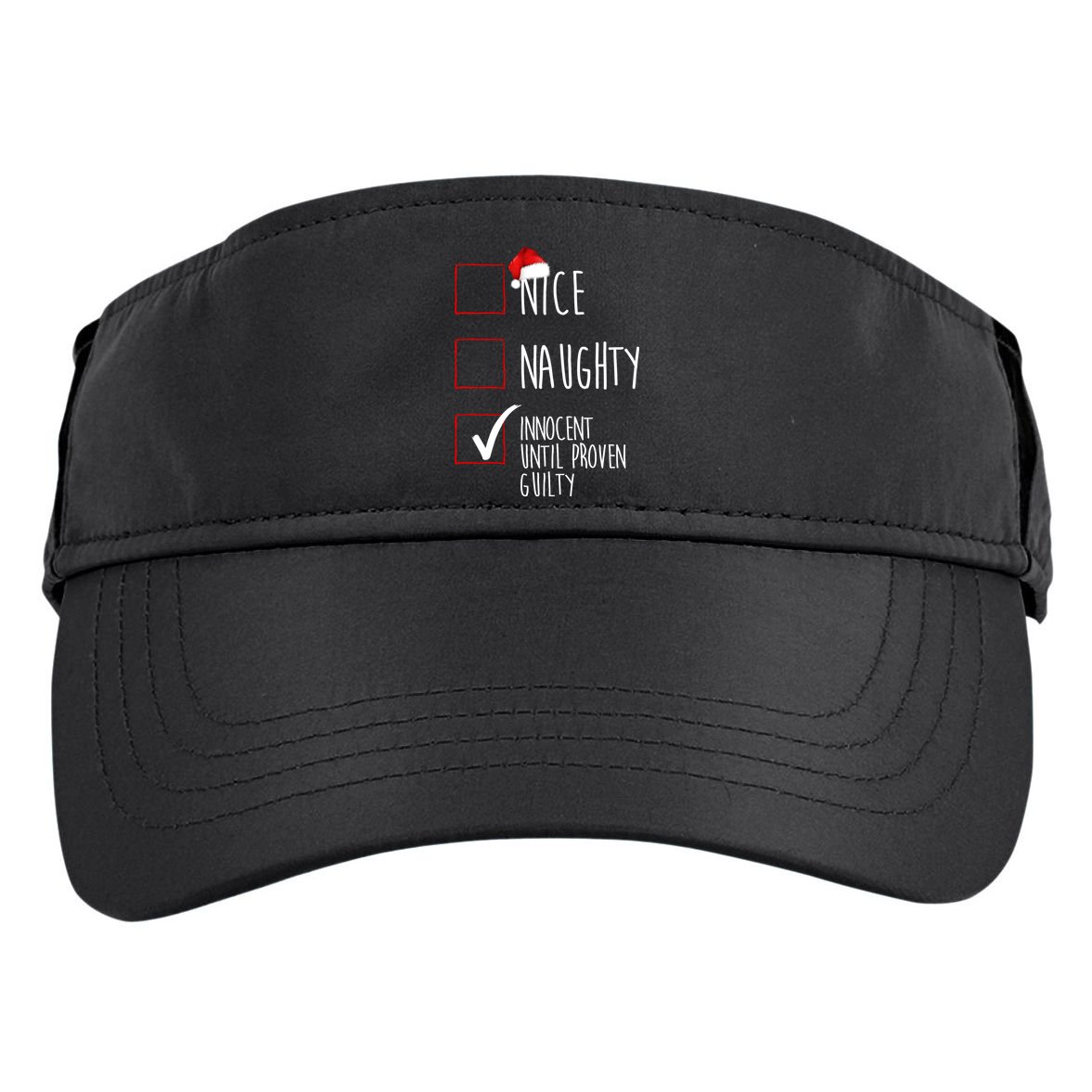 Nice Naughty Innocent Until Proven Guilty Adult Drive Performance Visor