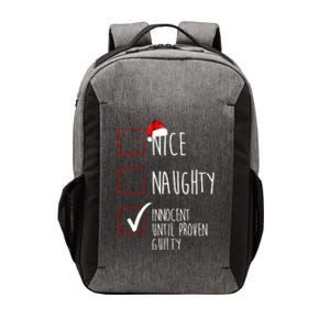 Nice Naughty Innocent Until Proven Guilty Vector Backpack