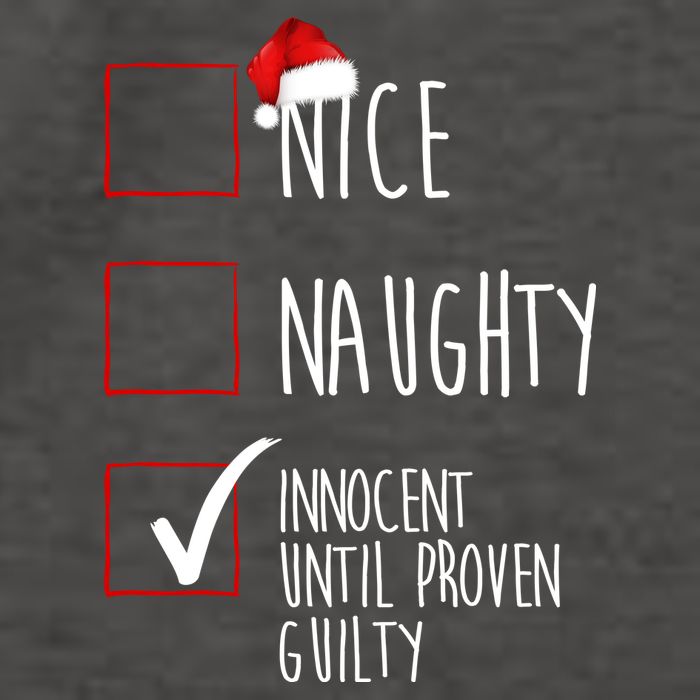 Nice Naughty Innocent Until Proven Guilty Vector Backpack