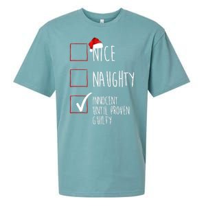 Nice Naughty Innocent Until Proven Guilty Sueded Cloud Jersey T-Shirt