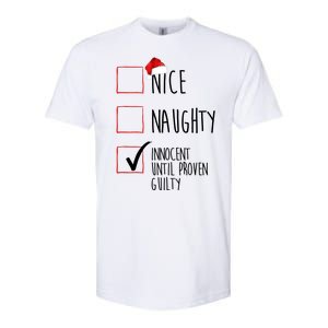 Nice Naughty Innocent Until Proven Guilty Softstyle CVC T-Shirt