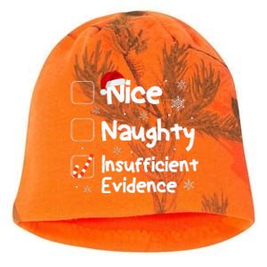 Nice Naughty Insufficient Evidence Christmas Santa Claus Kati - Camo Knit Beanie