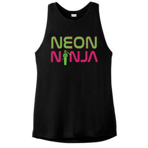 Neon Ninja I Electronic Raver Music Dj Festival Rave Ladies PosiCharge Tri-Blend Wicking Tank