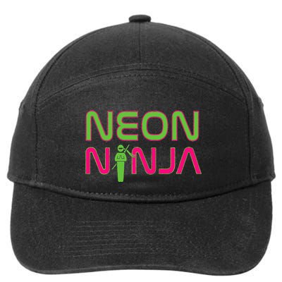 Neon Ninja I Electronic Raver Music Dj Festival Rave 7-Panel Snapback Hat