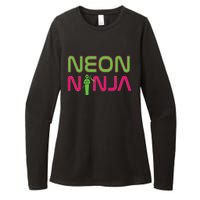 Neon Ninja I Electronic Raver Music Dj Festival Rave Womens CVC Long Sleeve Shirt