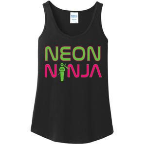 Neon Ninja I Electronic Raver Music Dj Festival Rave Ladies Essential Tank