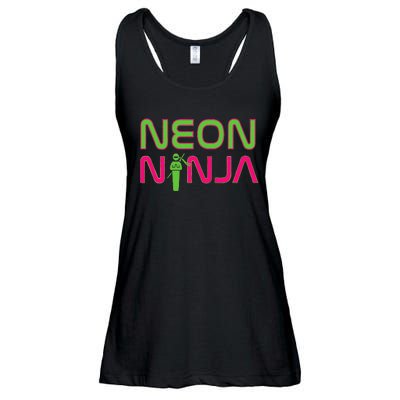 Neon Ninja I Electronic Raver Music Dj Festival Rave Ladies Essential Flowy Tank