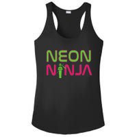 Neon Ninja I Electronic Raver Music Dj Festival Rave Ladies PosiCharge Competitor Racerback Tank