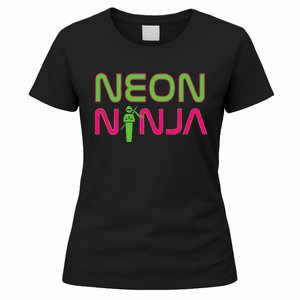 Neon Ninja I Electronic Raver Music Dj Festival Rave Women's T-Shirt