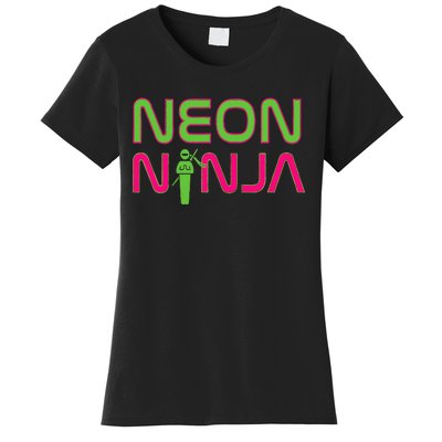 Neon Ninja I Electronic Raver Music Dj Festival Rave Women's T-Shirt