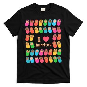 NICU Nurse I Love Burritos Infant Care Specialist Newborn T-Shirt