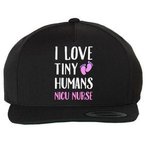 Nicu Nurse I Love Tiny Hu Cute Gift Wool Snapback Cap