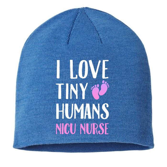 Nicu Nurse I Love Tiny Hu Cute Gift Sustainable Beanie