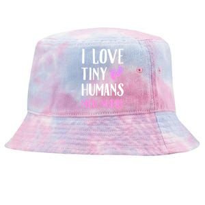 Nicu Nurse I Love Tiny Hu Cute Gift Tie-Dyed Bucket Hat