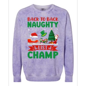 Nice Naughty Innocent Until Proven Guilty Cool Gift Colorblast Crewneck Sweatshirt