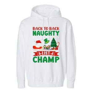 Nice Naughty Innocent Until Proven Guilty Cool Gift Garment-Dyed Fleece Hoodie