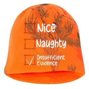 Nice Naughty Insufficient Evidence Christmas List Kati - Camo Knit Beanie