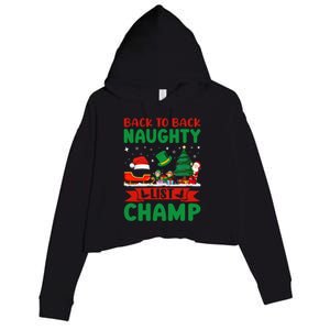 Nice Naughty Innocent Until Proven Guilty Meaningful Gift Crop Fleece Hoodie