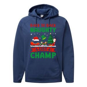 Nice Naughty Innocent Until Proven Guilty Meaningful Gift Performance Fleece Hoodie