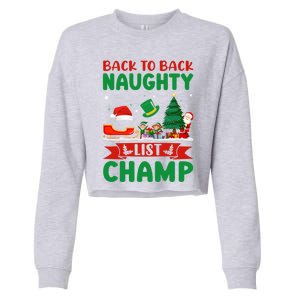 Nice Naughty Innocent Until Proven Guilty Meaningful Gift Cropped Pullover Crew