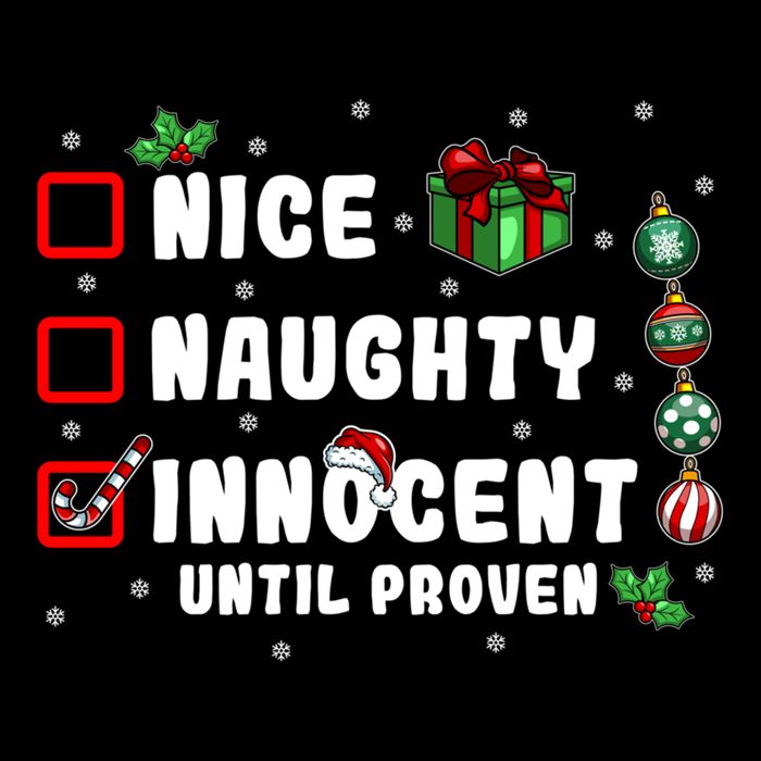 Nice Naughty Innocent Until Proven Gift Impact Tech Backpack