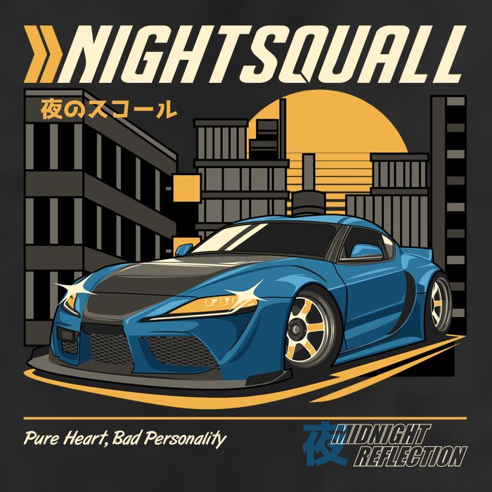 Nightsquall 7 Panel Mesh Trucker Snapback Hat