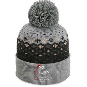 Nice Naughty Innocent Until Proven Guilty Christmas List Gift The Baniff Cuffed Pom Beanie