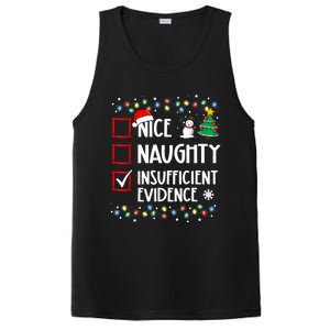 Nice Naughty Insufficient Evidence Christmas Family Xmas PosiCharge Competitor Tank