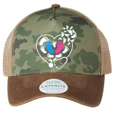 Nicu Nurse Icu Nurse Heart Cool Gift Legacy Tie Dye Trucker Hat