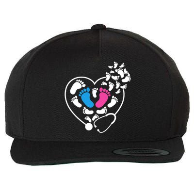 Nicu Nurse Icu Nurse Heart Cool Gift Wool Snapback Cap