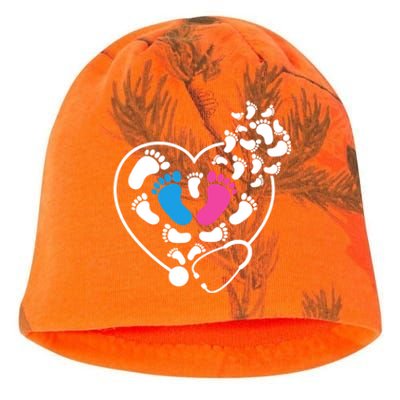 Nicu Nurse Icu Nurse Heart Cool Gift Kati - Camo Knit Beanie