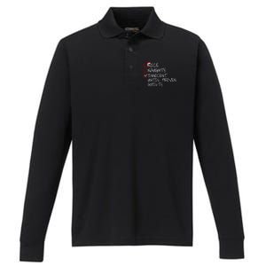 Nice Naughty Innocent Until Proven Guilty Gift Performance Long Sleeve Polo