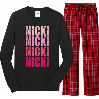 Name Nicki I Love Nicki Long Sleeve Pajama Set