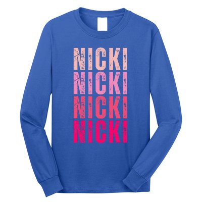 Name Nicki I Love Nicki Long Sleeve Shirt