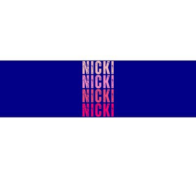 Name Nicki I Love Nicki Bumper Sticker