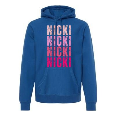 Name Nicki I Love Nicki Premium Hoodie