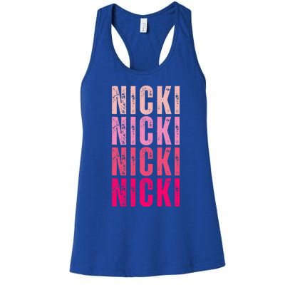 Name Nicki I Love Nicki Women's Racerback Tank