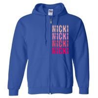 Name Nicki I Love Nicki Full Zip Hoodie