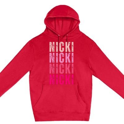 Name Nicki I Love Nicki Premium Pullover Hoodie